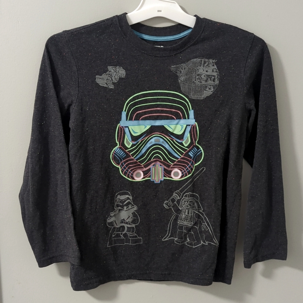 Lego Star Wars Darth Vader Long Sleeve Glow Youth